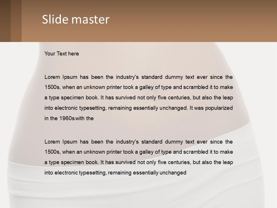 Women's Waist PowerPoint Template