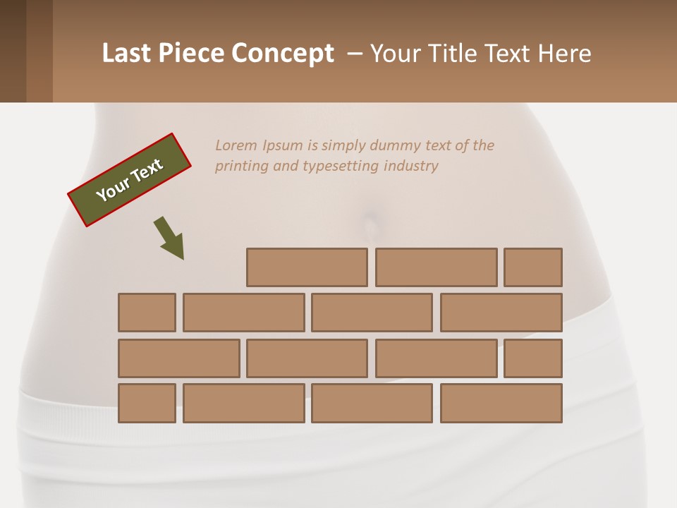 Women's Waist PowerPoint Template