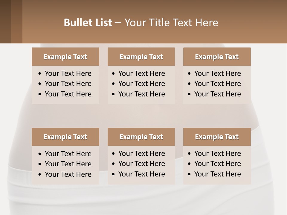 Women's Waist PowerPoint Template