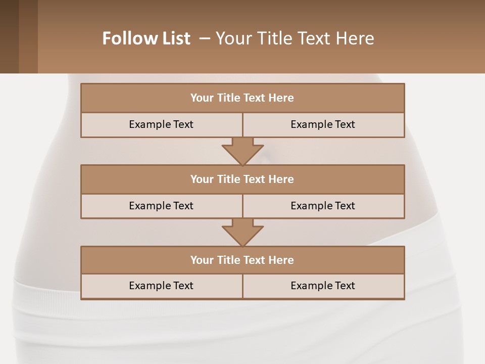 Women's Waist PowerPoint Template