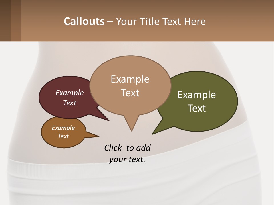 Women's Waist PowerPoint Template