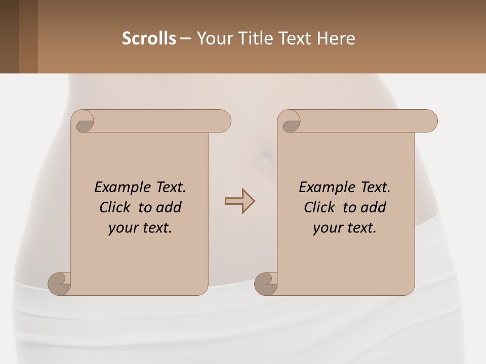 Women's Waist PowerPoint Template