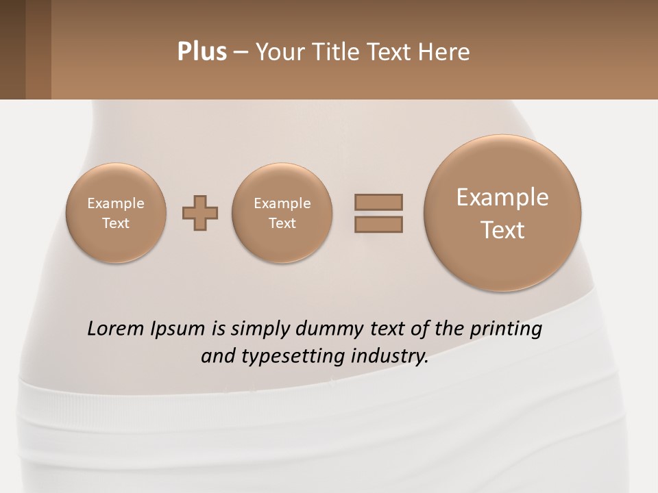 Women's Waist PowerPoint Template