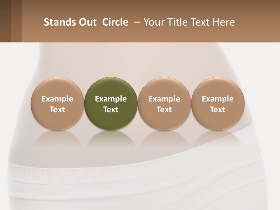 Women's Waist PowerPoint Template