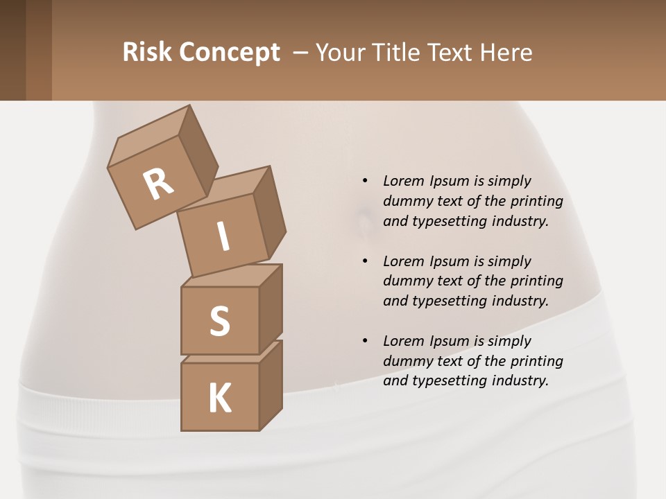 Women's Waist PowerPoint Template