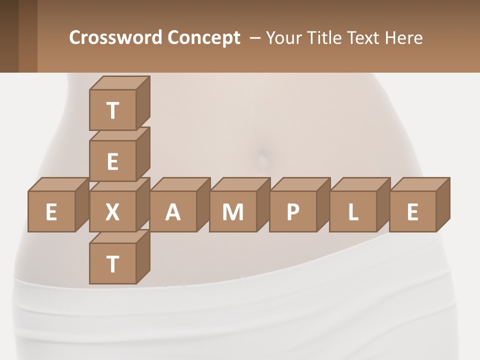 Women's Waist PowerPoint Template