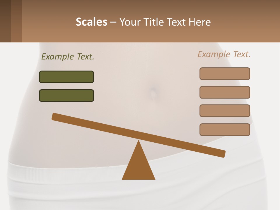 Women's Waist PowerPoint Template