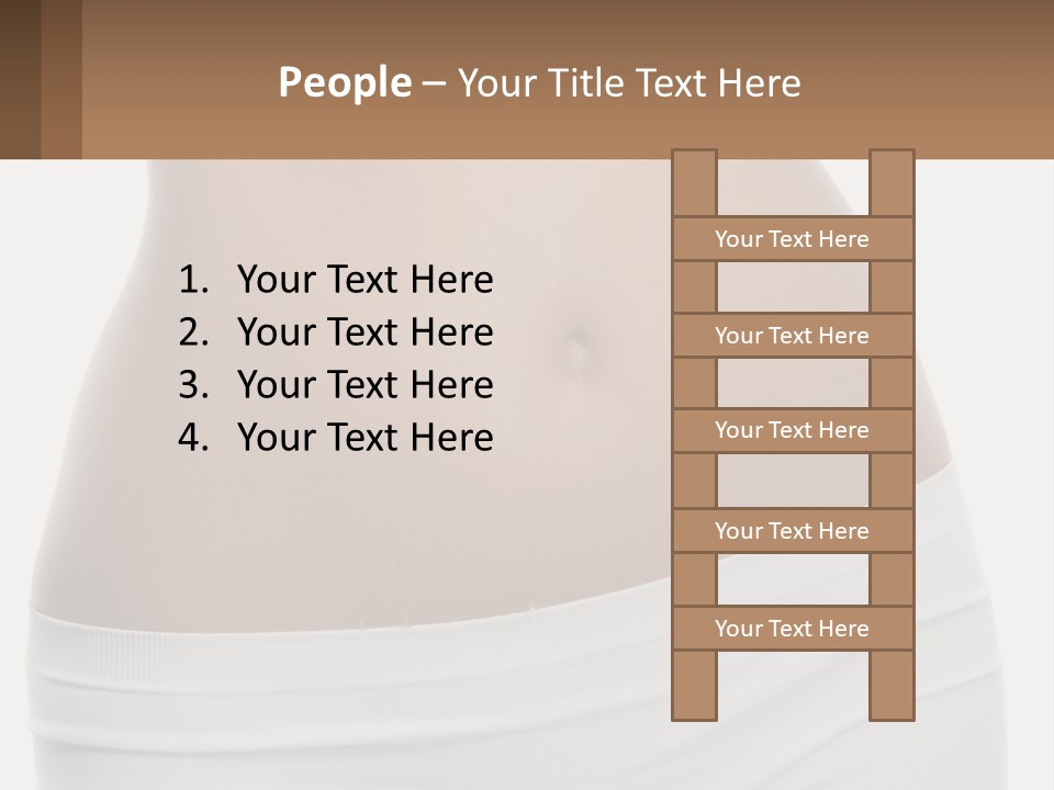 Women's Waist PowerPoint Template