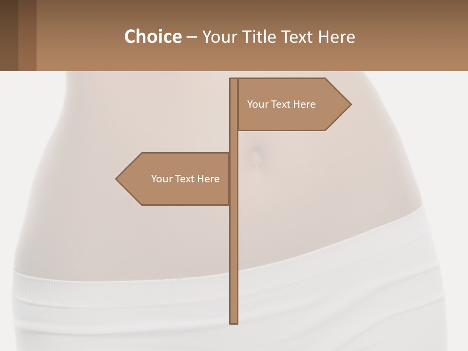 Women's Waist PowerPoint Template
