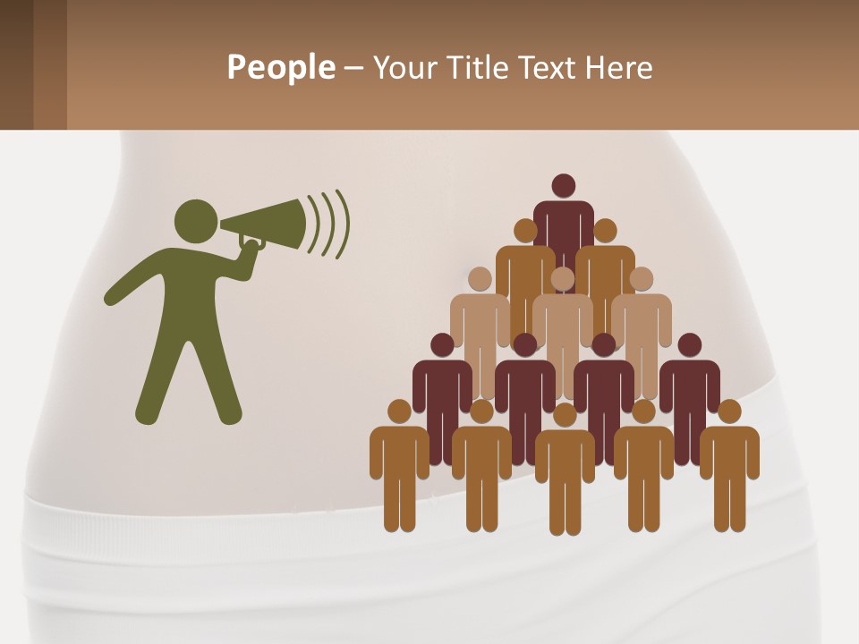 Women's Waist PowerPoint Template