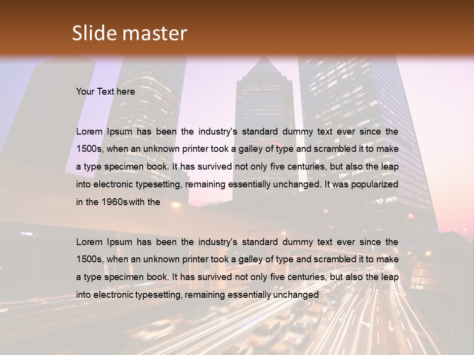 Night City PowerPoint Template