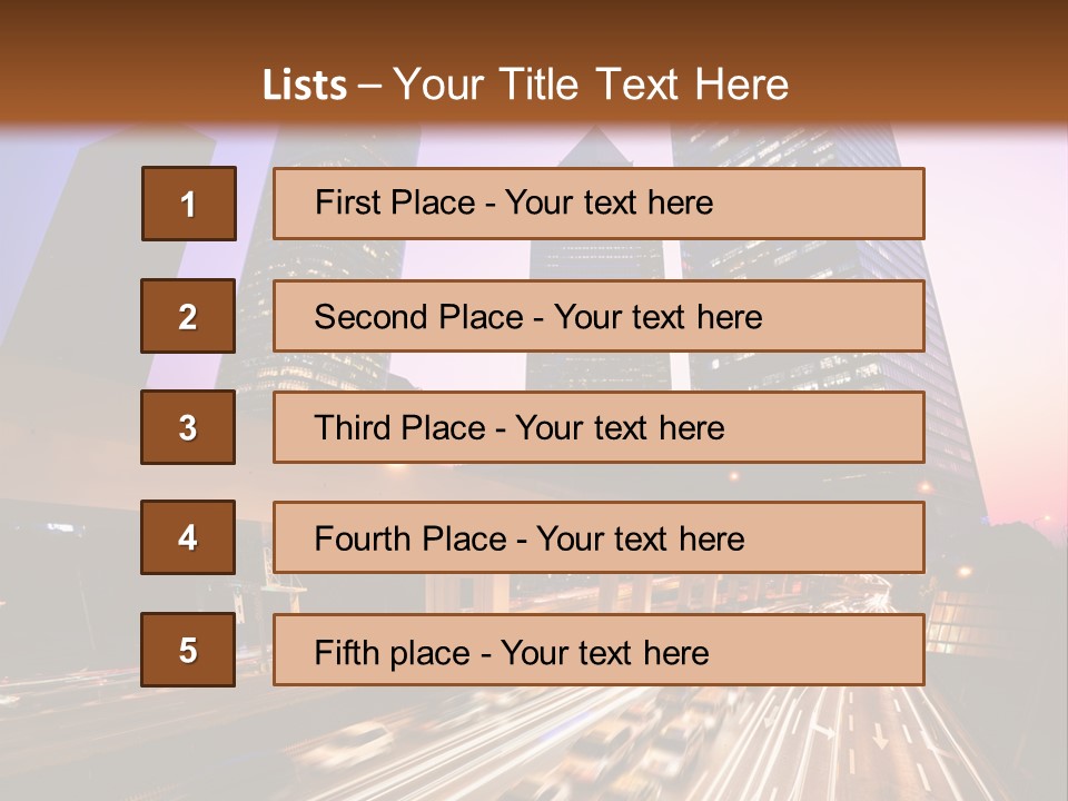 Night City PowerPoint Template