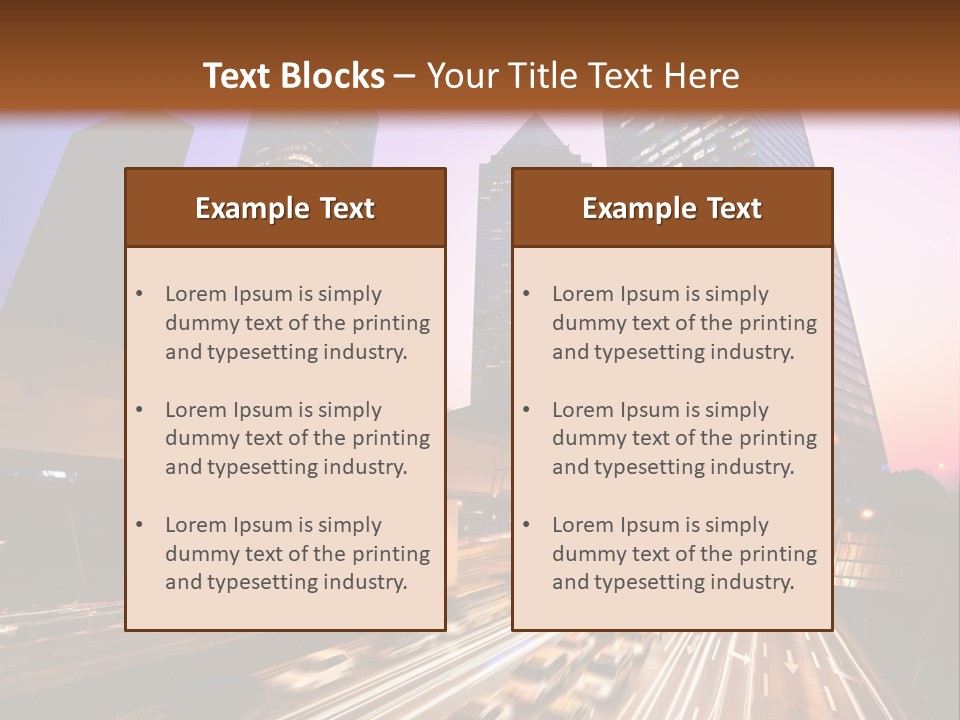 Night City PowerPoint Template
