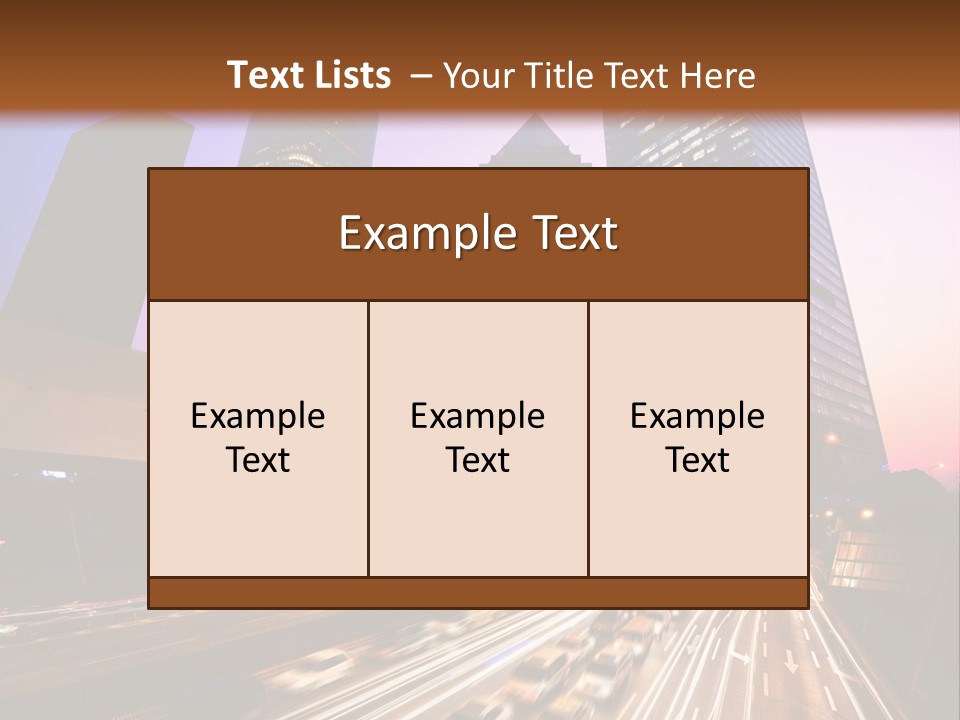 Night City PowerPoint Template
