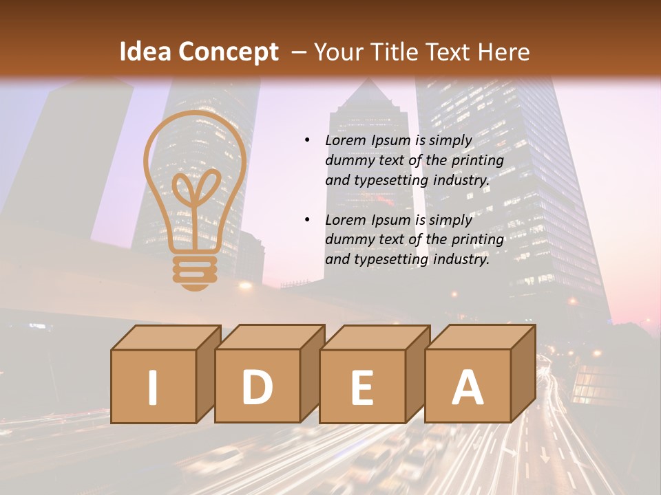 Night City PowerPoint Template