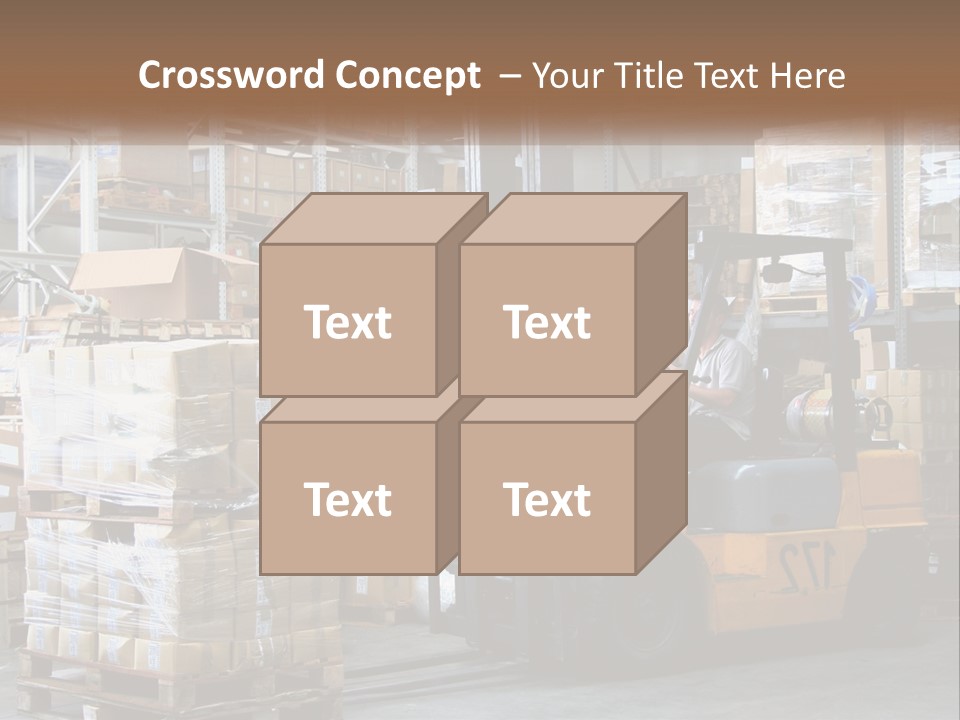 Products In Warehouses PowerPoint Template