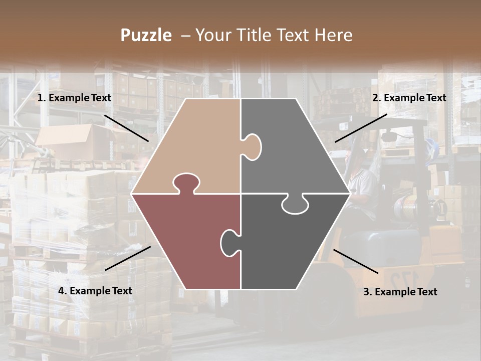 Products In Warehouses PowerPoint Template
