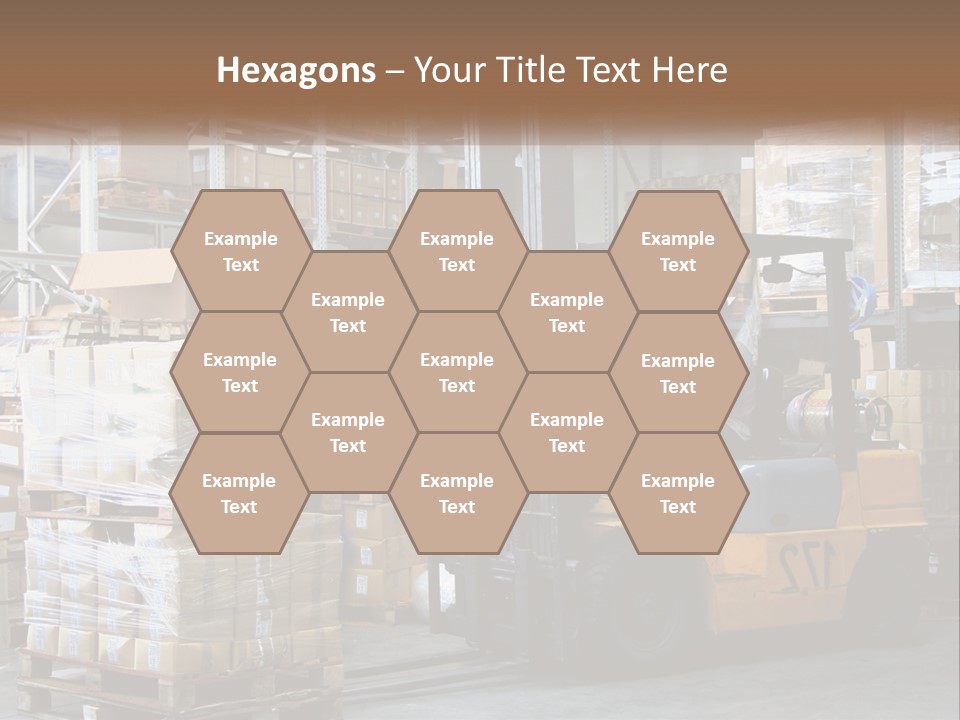 Products In Warehouses PowerPoint Template