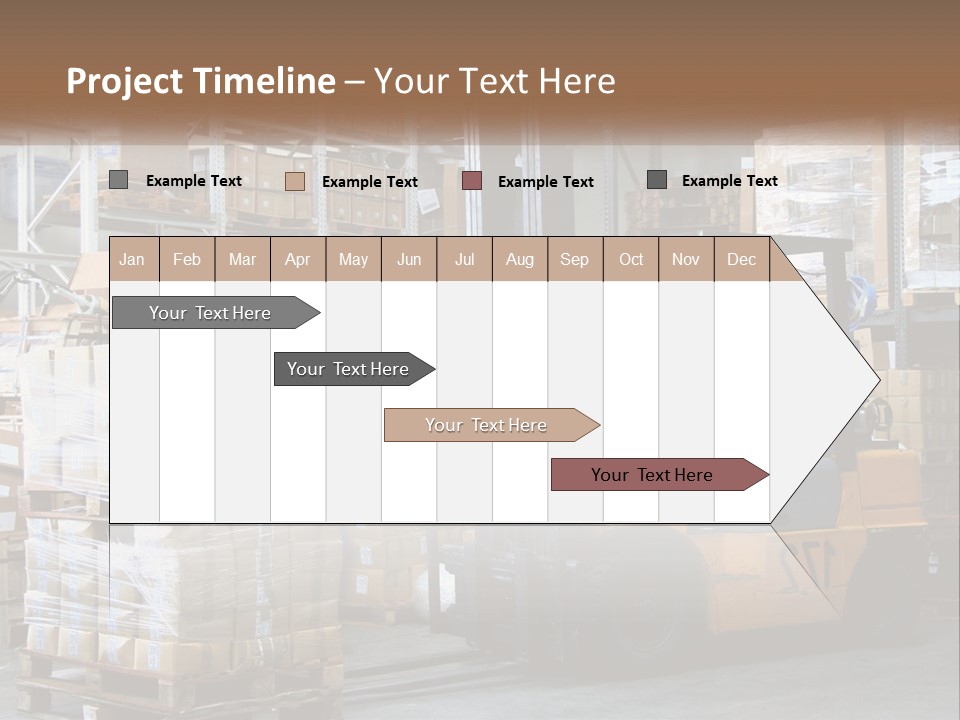 Products In Warehouses PowerPoint Template