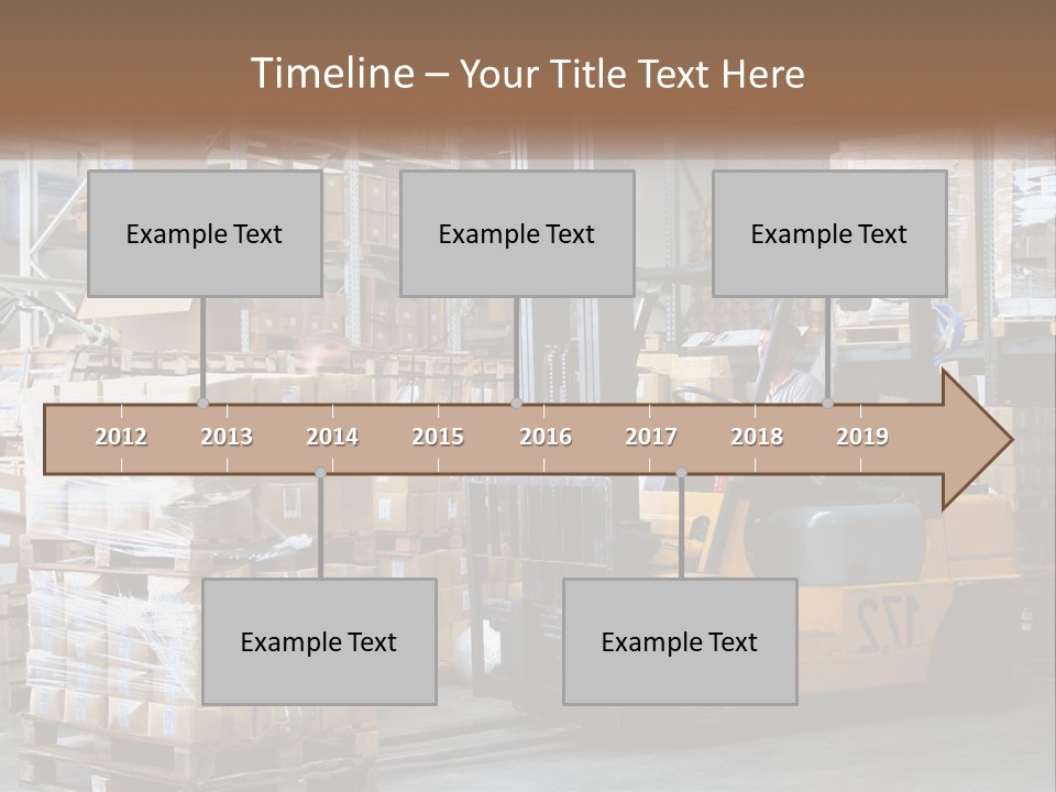 Products In Warehouses PowerPoint Template