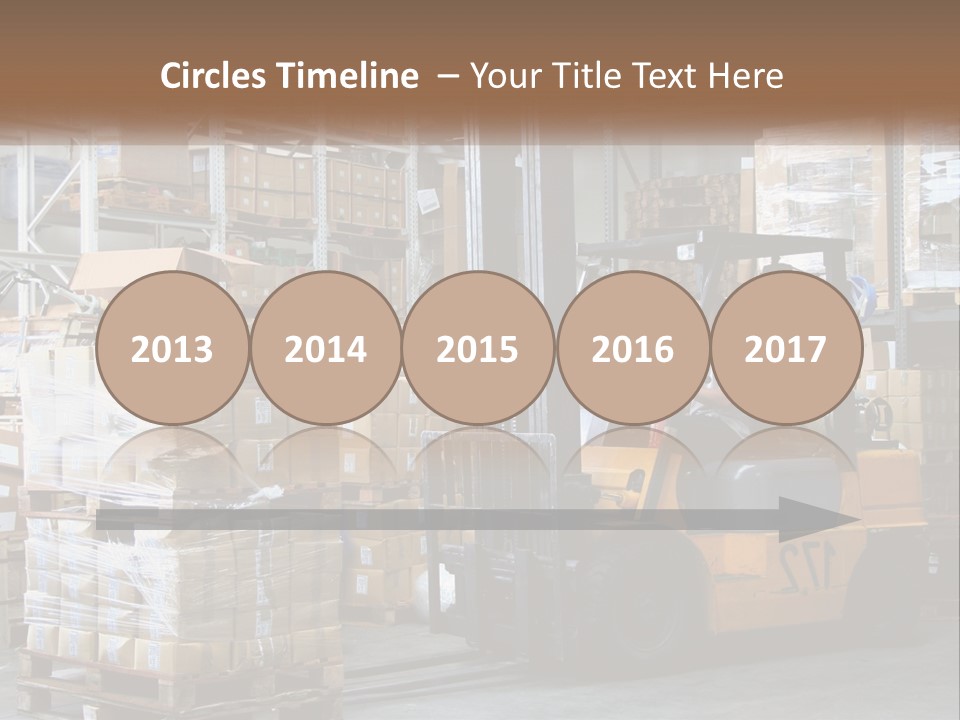 Products In Warehouses PowerPoint Template