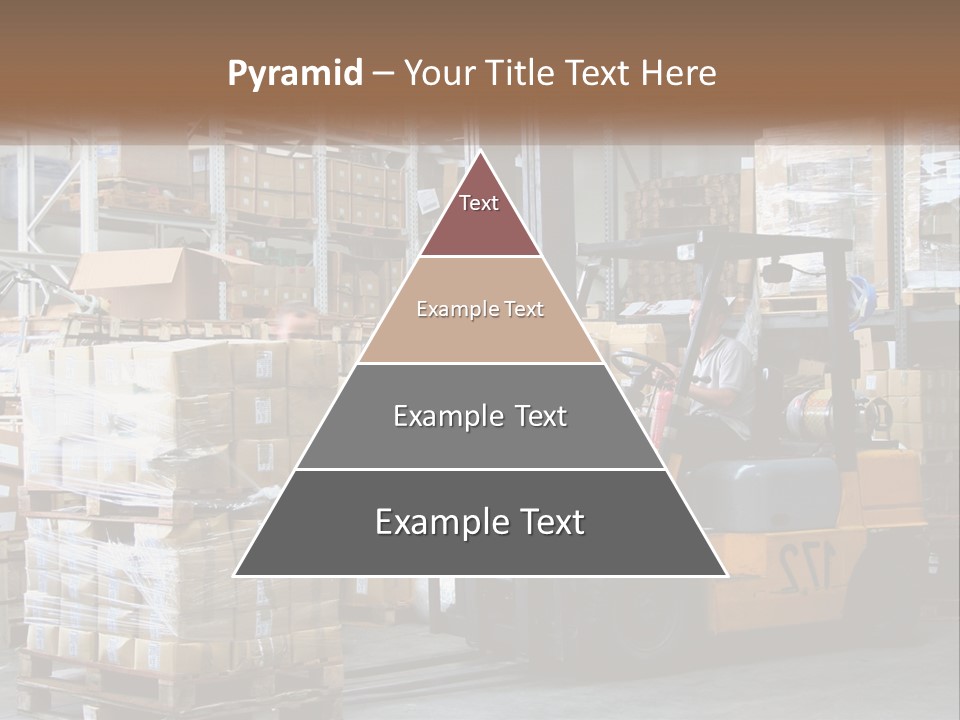 Products In Warehouses PowerPoint Template