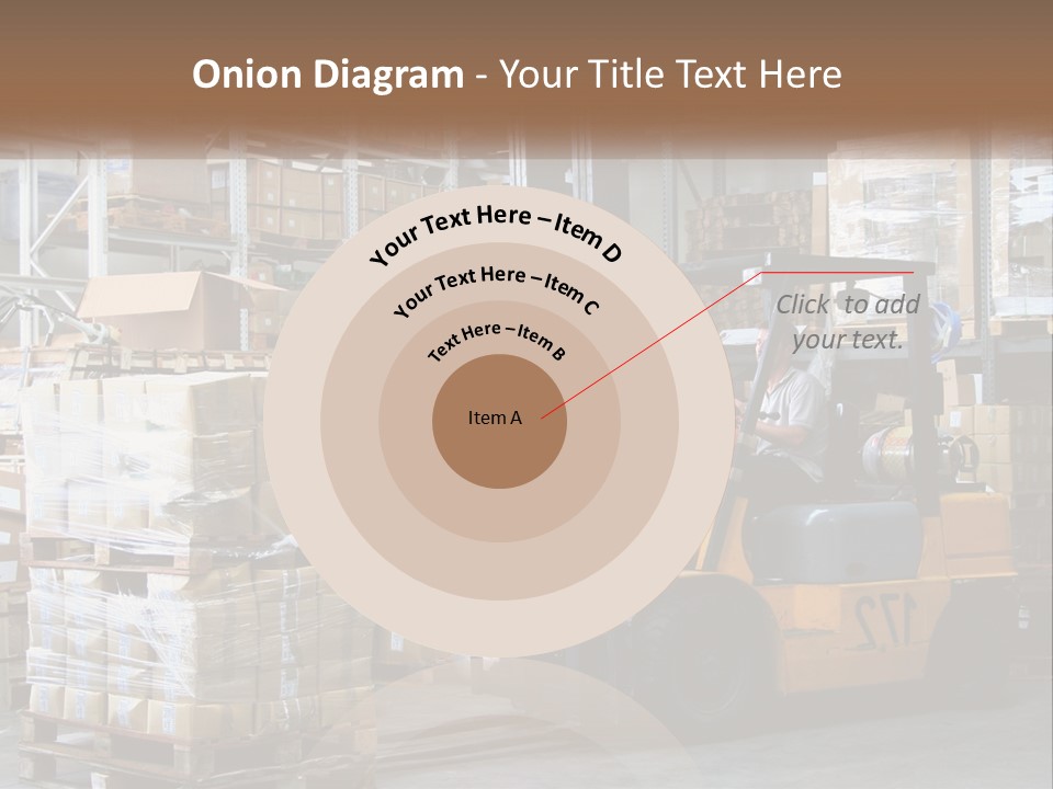 Products In Warehouses PowerPoint Template