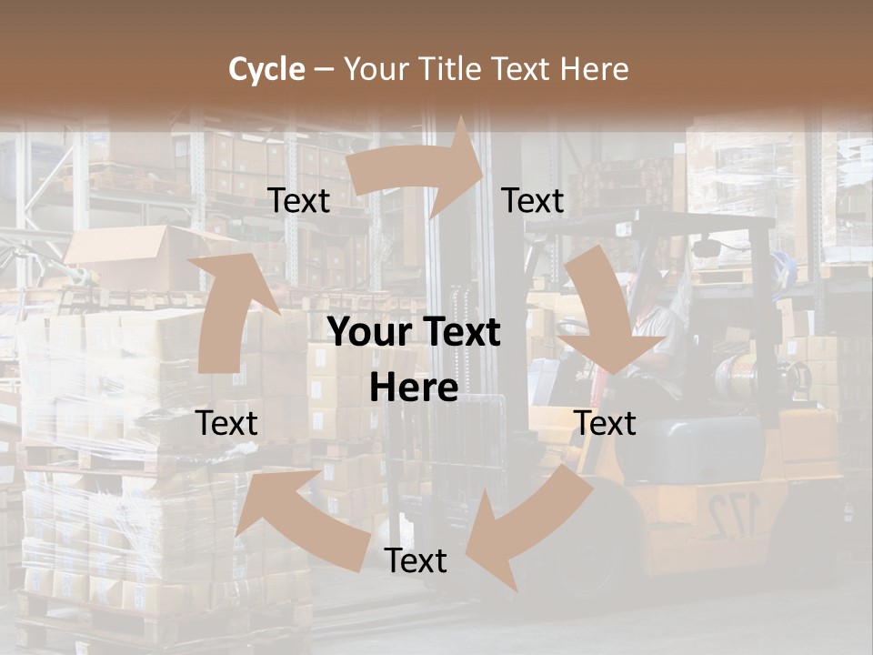 Products In Warehouses PowerPoint Template