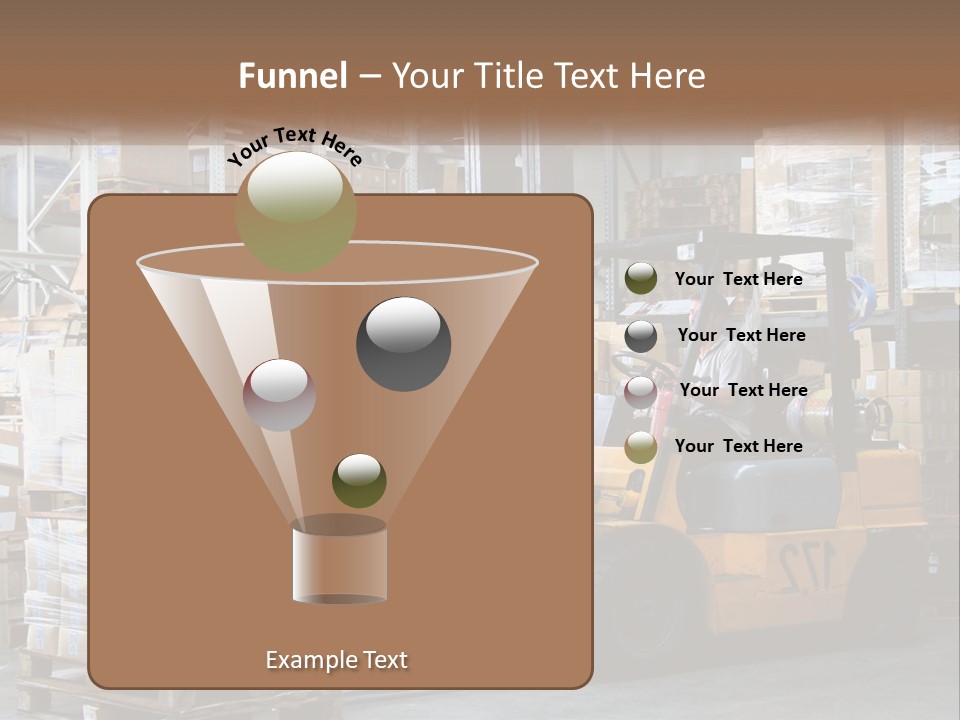 Products In Warehouses PowerPoint Template