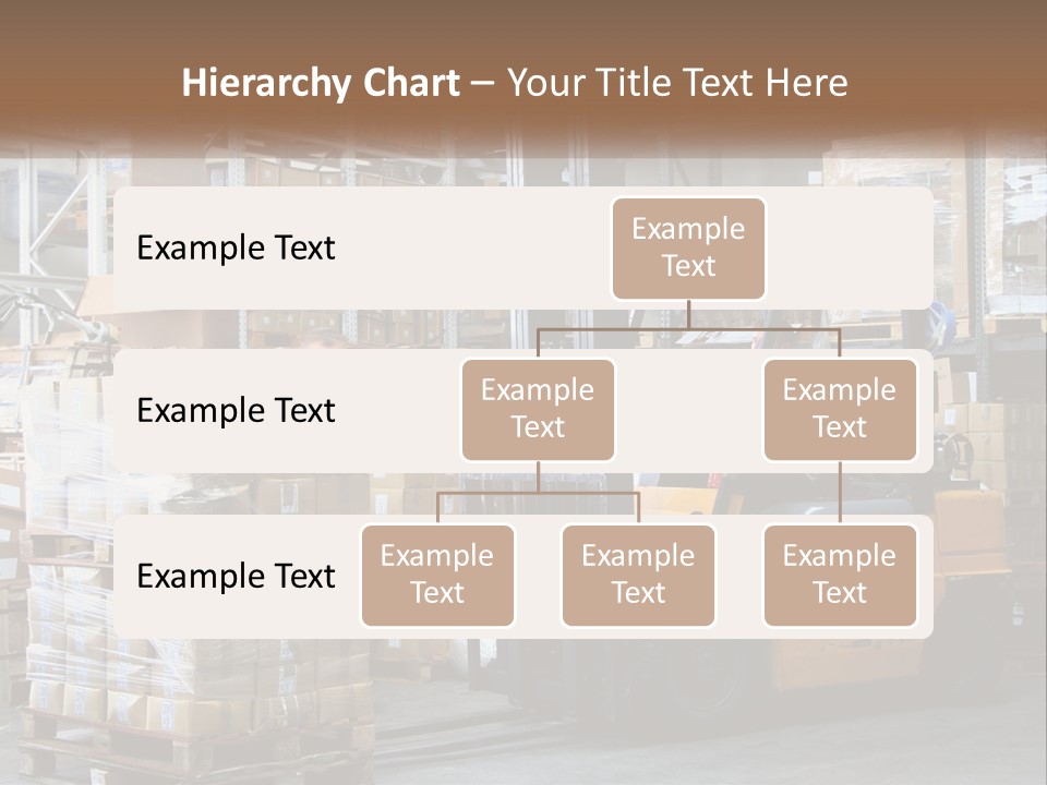 Products In Warehouses PowerPoint Template