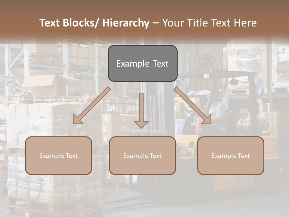 Products In Warehouses PowerPoint Template