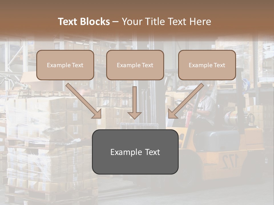 Products In Warehouses PowerPoint Template