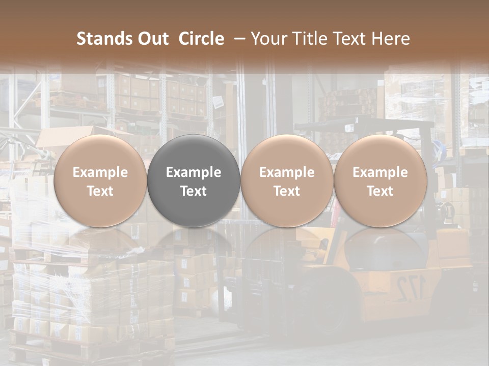 Products In Warehouses PowerPoint Template