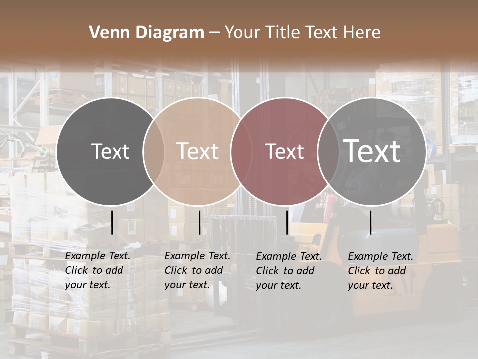 Products In Warehouses PowerPoint Template