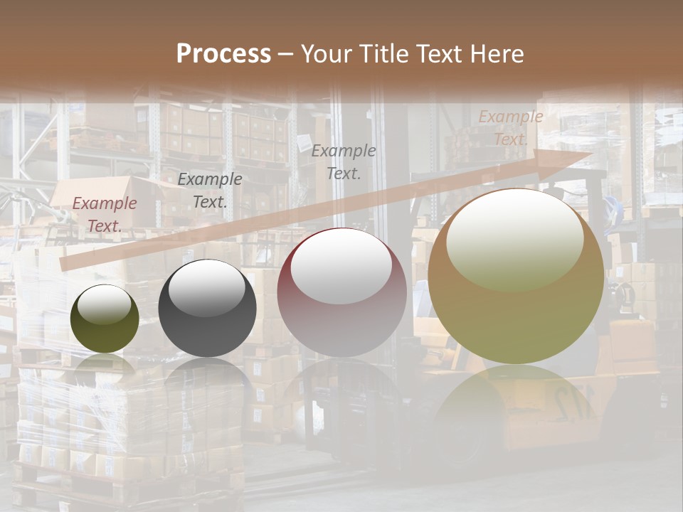 Products In Warehouses PowerPoint Template
