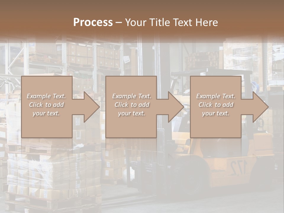 Products In Warehouses PowerPoint Template