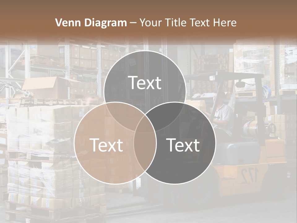 Products In Warehouses PowerPoint Template