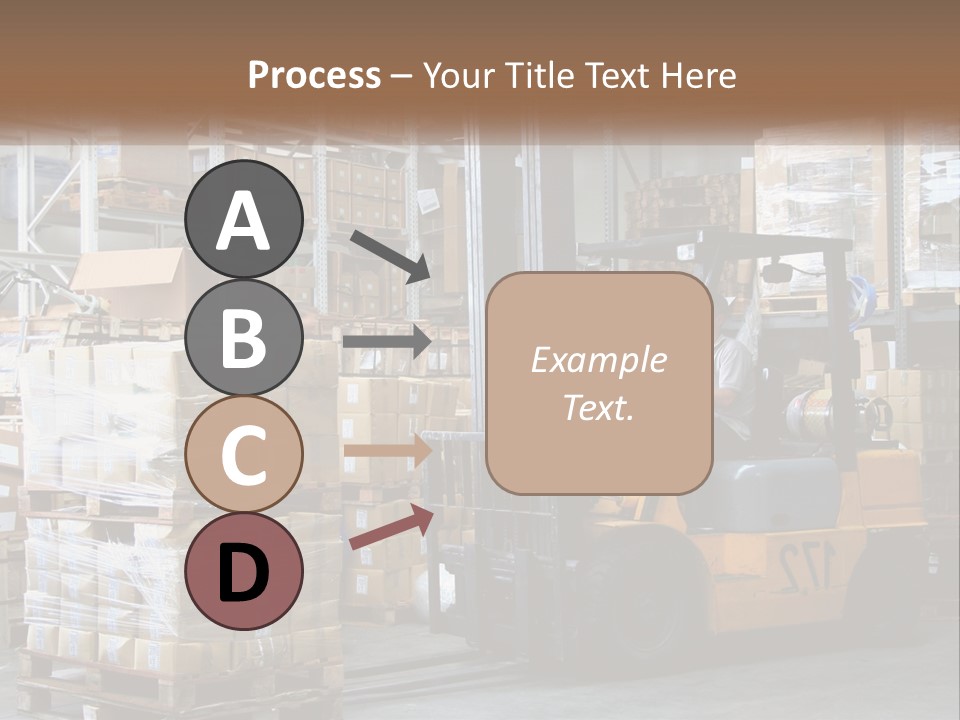 Products In Warehouses PowerPoint Template