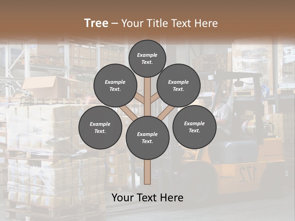 Products In Warehouses PowerPoint Template
