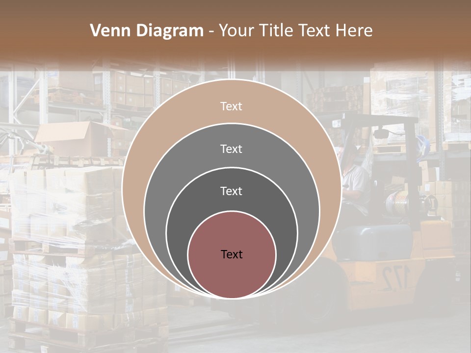Products In Warehouses PowerPoint Template