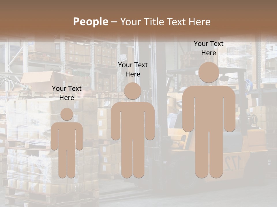 Products In Warehouses PowerPoint Template