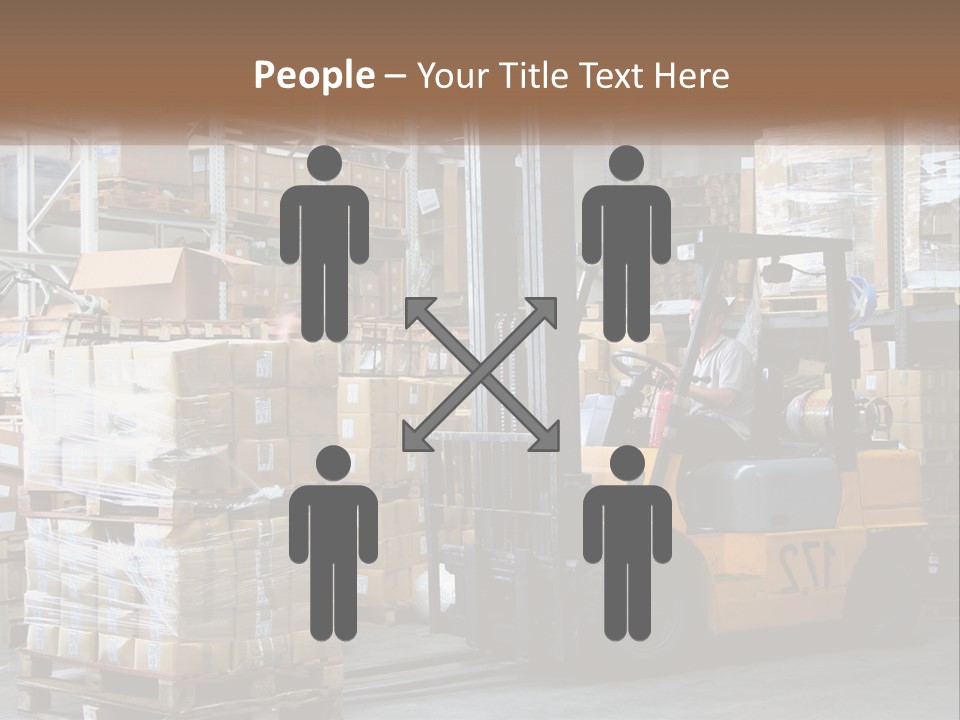 Products In Warehouses PowerPoint Template