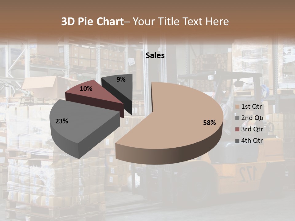 Products In Warehouses PowerPoint Template