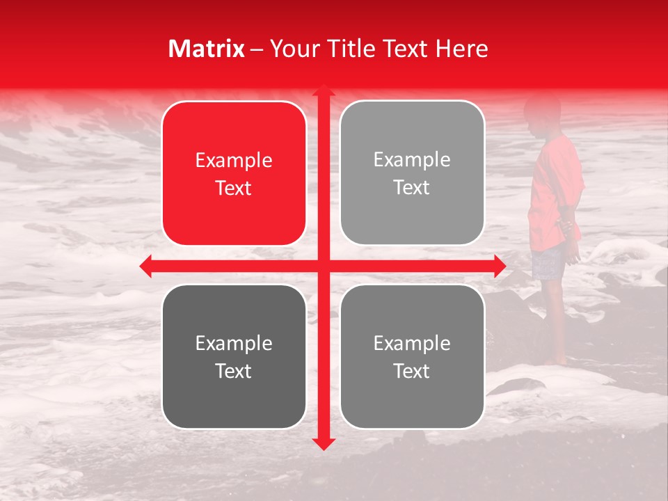 A Boy By The Sea PowerPoint Template