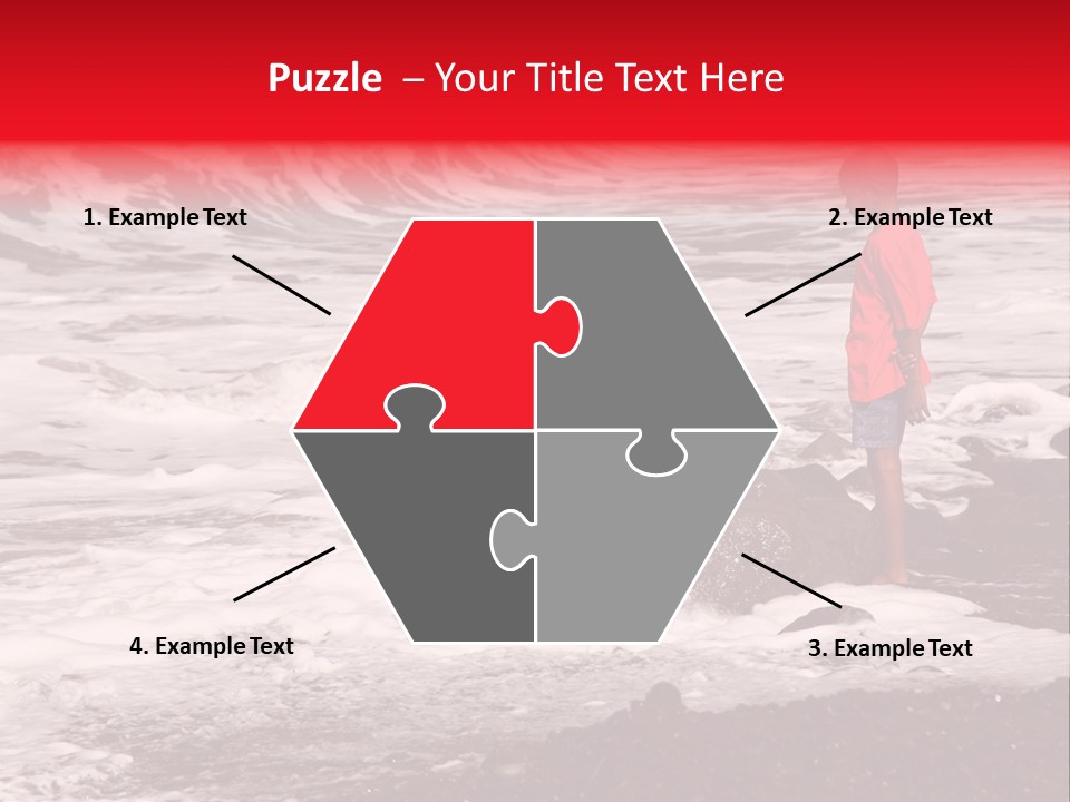 A Boy By The Sea PowerPoint Template