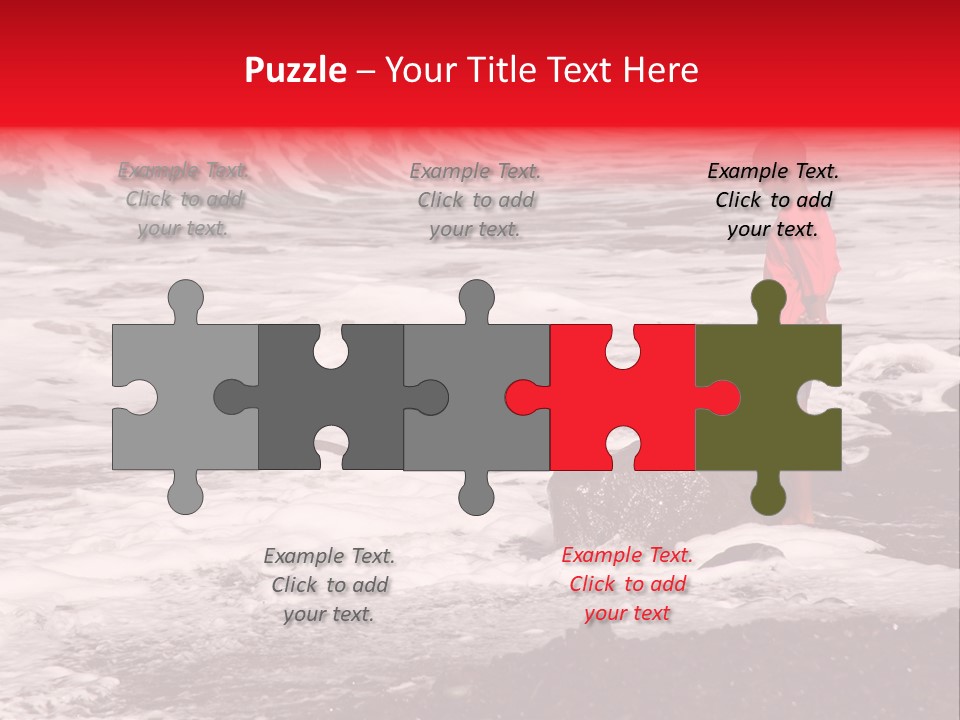 A Boy By The Sea PowerPoint Template