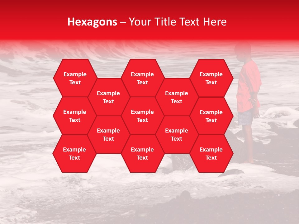 A Boy By The Sea PowerPoint Template