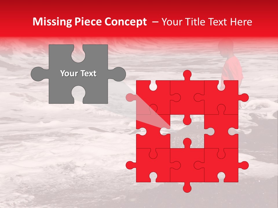 A Boy By The Sea PowerPoint Template