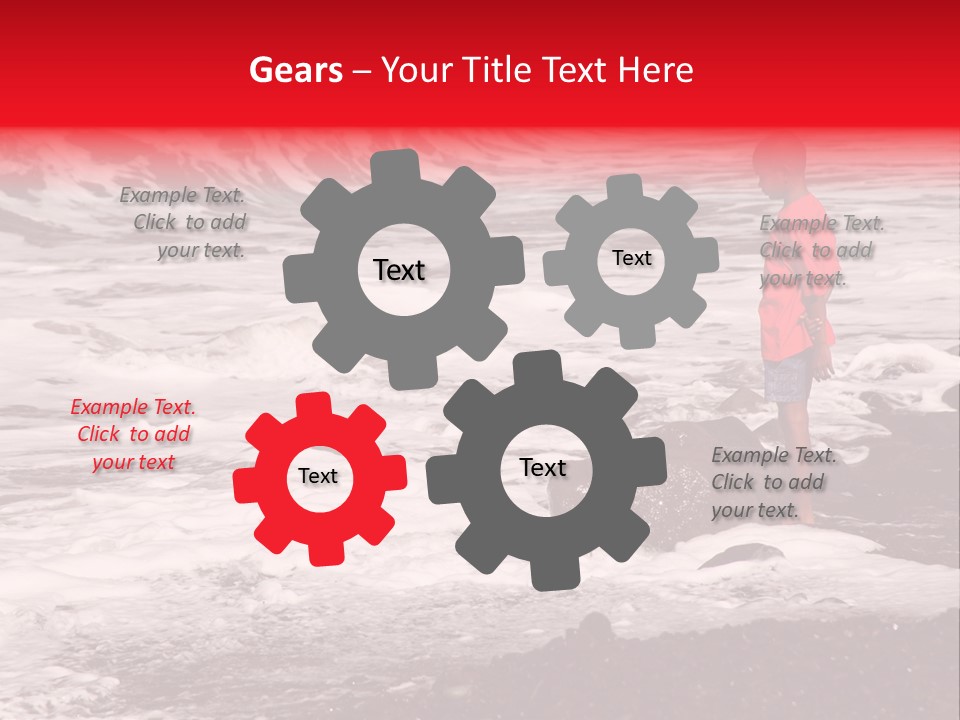 A Boy By The Sea PowerPoint Template