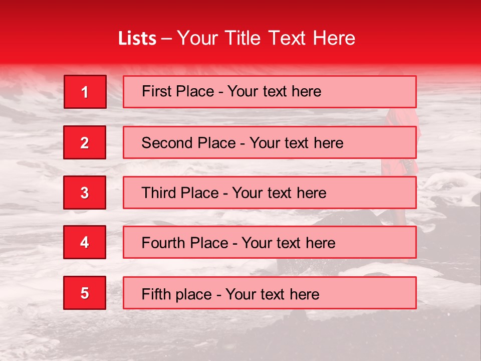 A Boy By The Sea PowerPoint Template